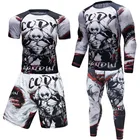 Спортивные костюмы для мужчин, футболки и брюки для Mma Rashguard, Майки для бокса, муай тай, шорты для кикбоксинга комплектов, Bjj Gi Boxeo, для фитнеса