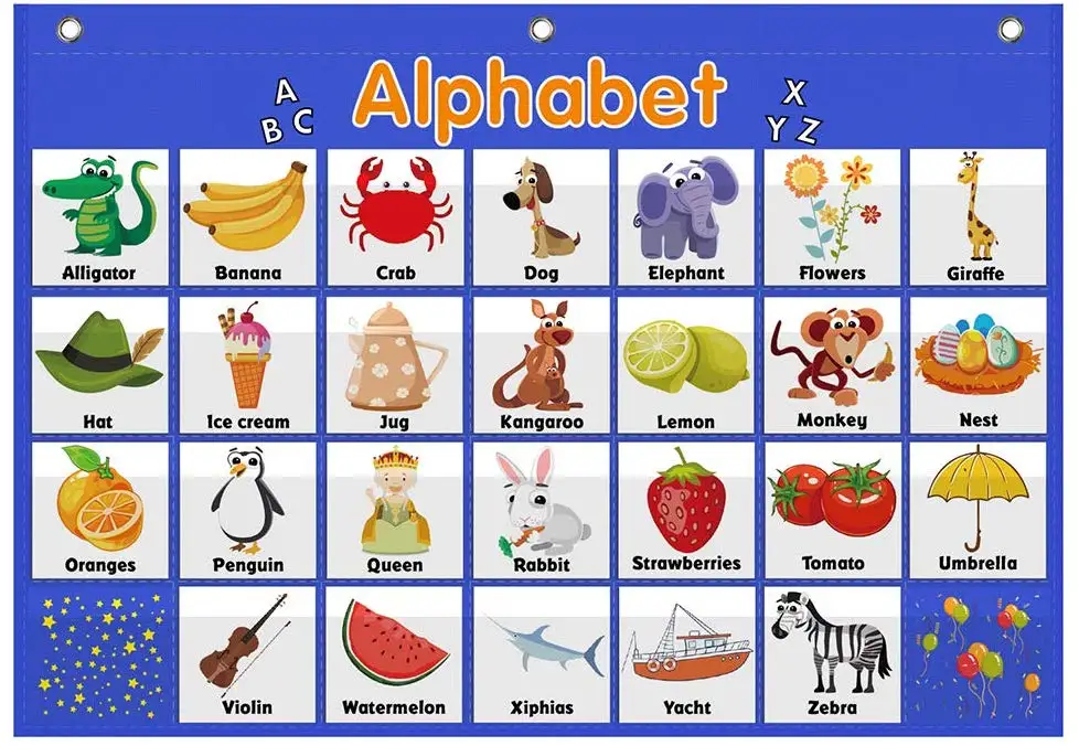 

Alphabet Pocket Chart,Word Recognition Pocket Chart, ABC Pocket Chart