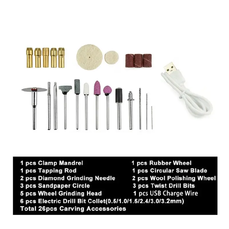 

Charging Speed Mini Electric Grinder Nail Drill Polished Jade Nuclear Engraving Machine Hand-held Wood Micro Small Electric Dril