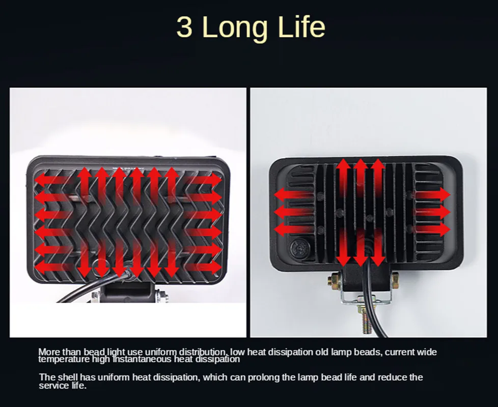 2 шт. 12-80 В для мотоцикла электромобиля светодиодный головной фонарь супер яркий