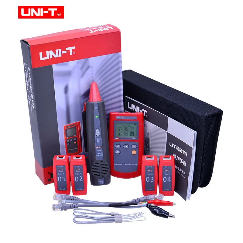 UNI T UT681A Многофункциональный сетевой тестер набор для поиска кабеля с проверкой