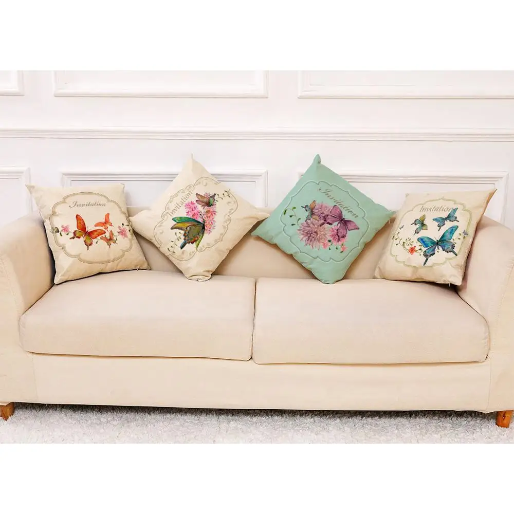 Zeroomade Бабочка Декоративные наволочки для подушек чехлы на диванные подушки из