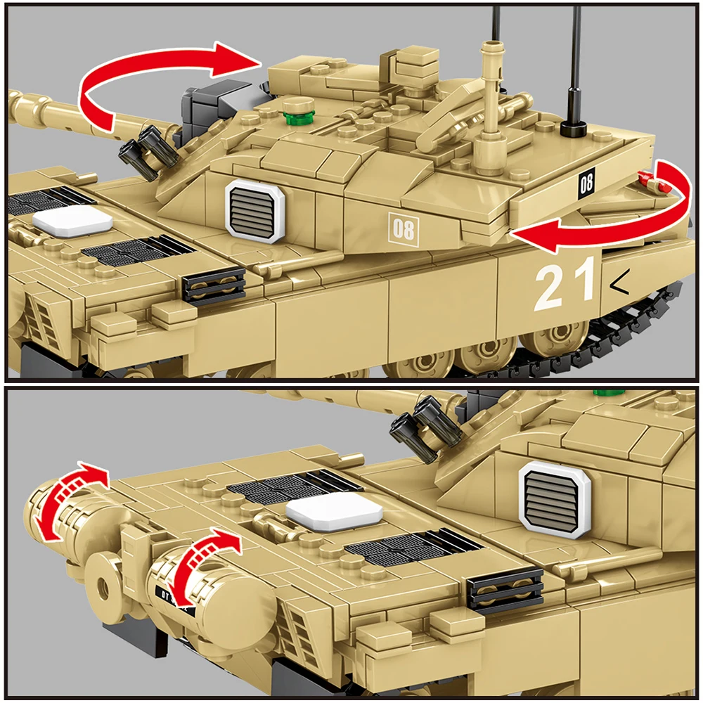 Военный Британский Танк 904 шт. FV4034 Challenger 2 главный боевой танк солдат строительные