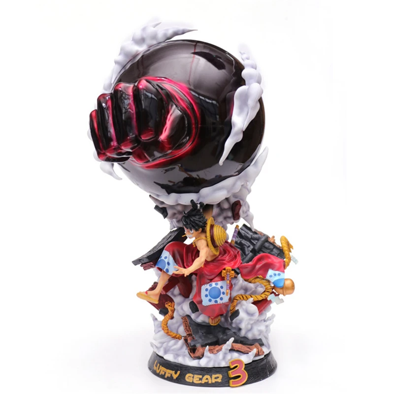 Аниме One Piece Luffy Gear Third 3 The Bound Man GK статуя кимоно Луффи ПВХ фигурка Коллекционная