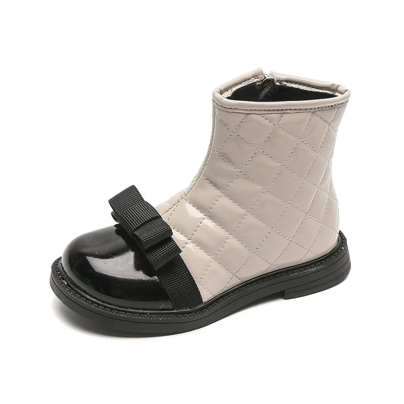 

CNFSNJ, новинка, осенне-зимняя модная детская обувь с бантом, Детские теплые ботинки, обувь для девочек, обувь для принцесс, кроссовки, обувь