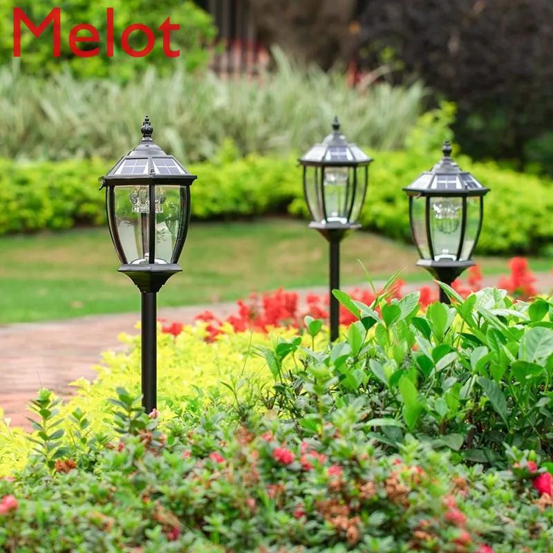 구매 태양열 야외 잔디 지상 플러그 라이트 가로등 다크 자동 조명 높은 전등 방수 램프, 가로등