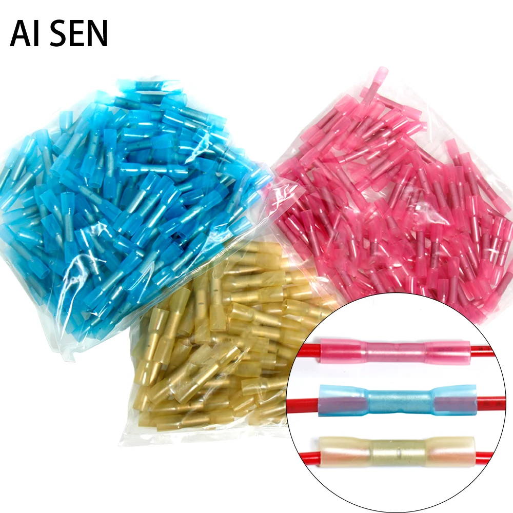 

Heat Shrink Terminals Crimp Wire Soldering Splice tube faston Waterproof BHT Insulated Connectors Electrical Cable fast Kit Butt