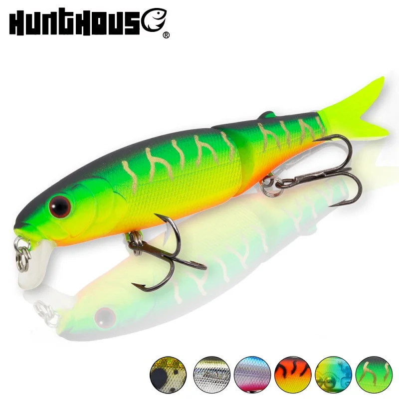 Рыболовная Приманка в виде гольяна Hunthouse шарнирная приманка с мягким хвостом 9 см