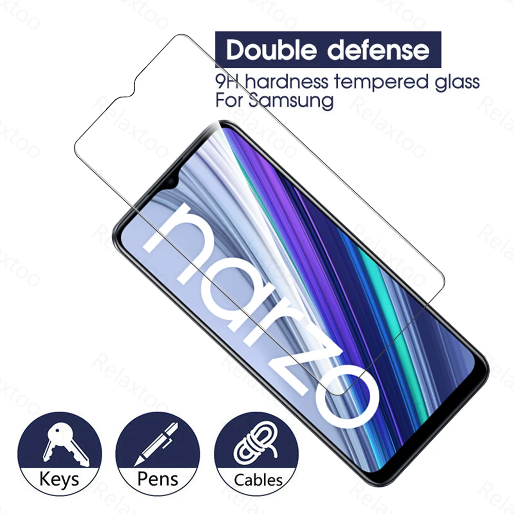 Чехол Realmy Narzo 30A 3 шт. закаленное стекло для Oppo Realme Narzo30A 30 A Защитное телефона realmi real