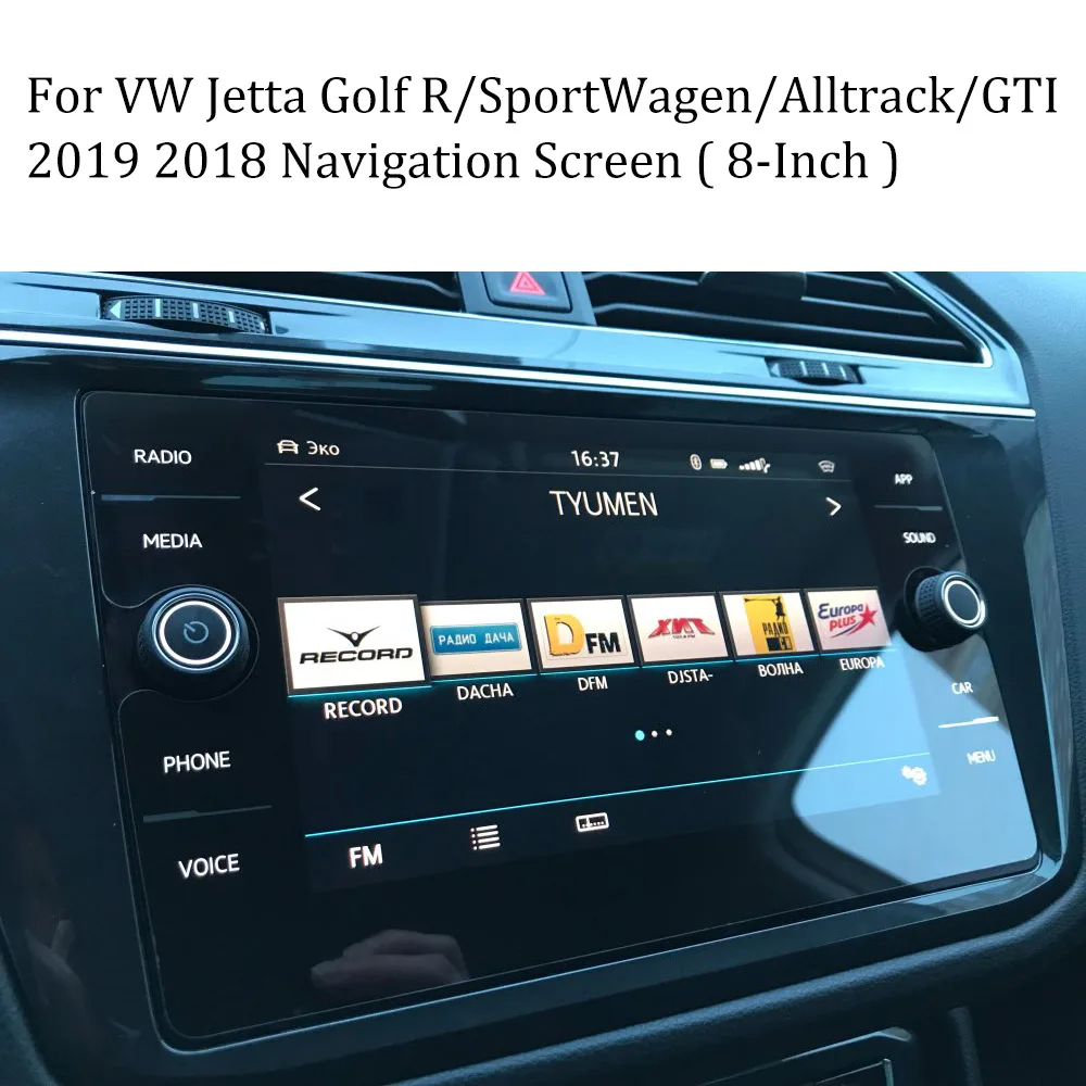 Buendeer 8 дюймовая Защитная пленка для экрана GPS Volkswagen Tiguan Atlas 2019 2018 VW Golf R GTI Alltrack