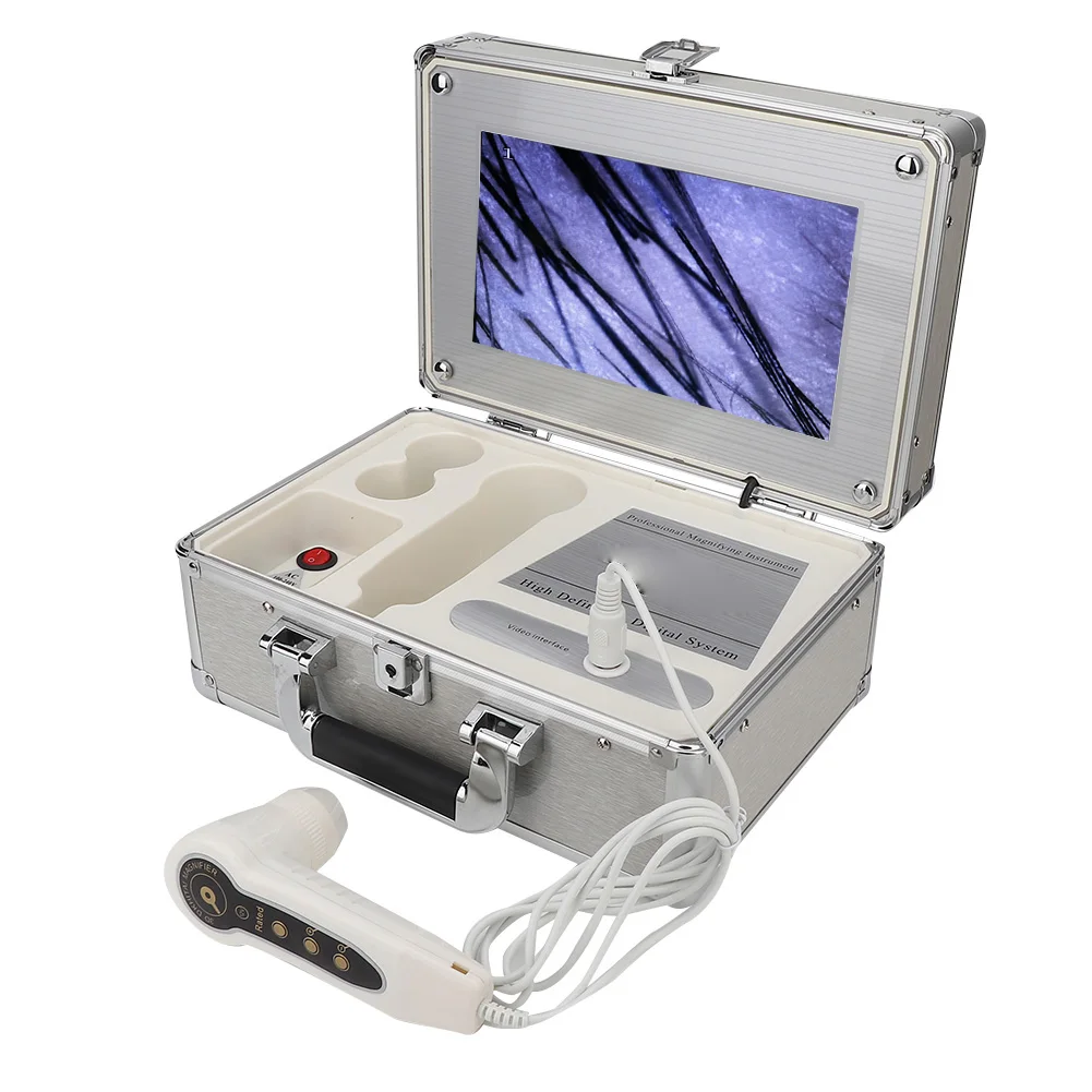 Электрический волосяной анализатор кожи лица 10 1 дюйма цифровой фолликул