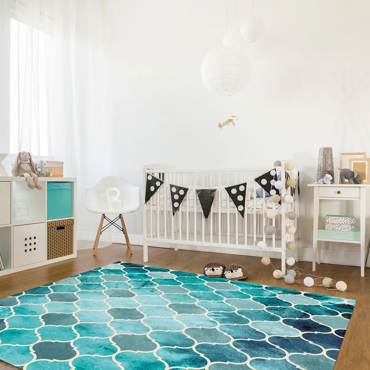 Марокканская зеленая Геометрическая искусственная кожа для гостиной спальни