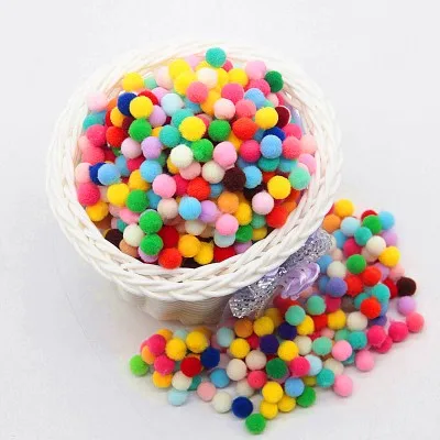 mix 10g Мини Помпон 8 мм Pom Poms Ponpon многоцветные Pompony ремесла поставки DIY для детской игрушки швейные украшения для дома и свадьбы 20 г - Цвет: mix 10g