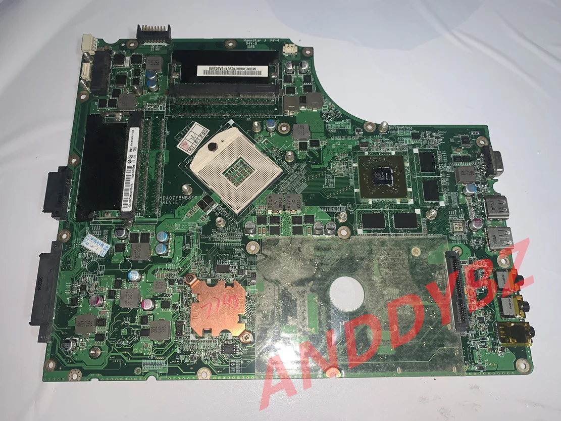 

MBPUN06001 MBBPJ06001 MBPUP06001 For acer aspire 7745 DA0ZYBMB8E0 Laptop motherboard 2 memory slot 100% TEST OK