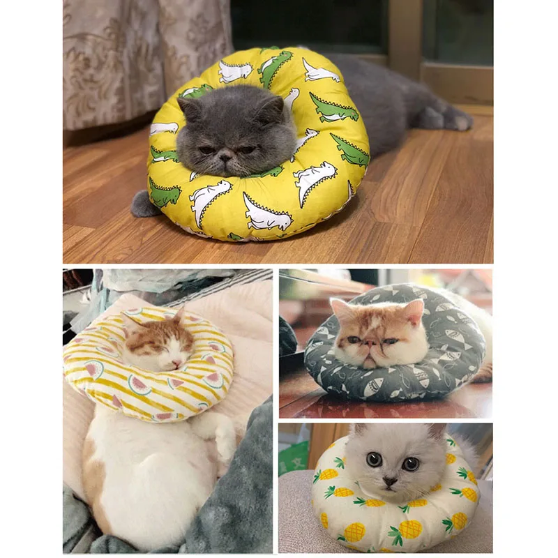 Защитный удобный ошейник для собак и кошек мягкий питомцев восстановления