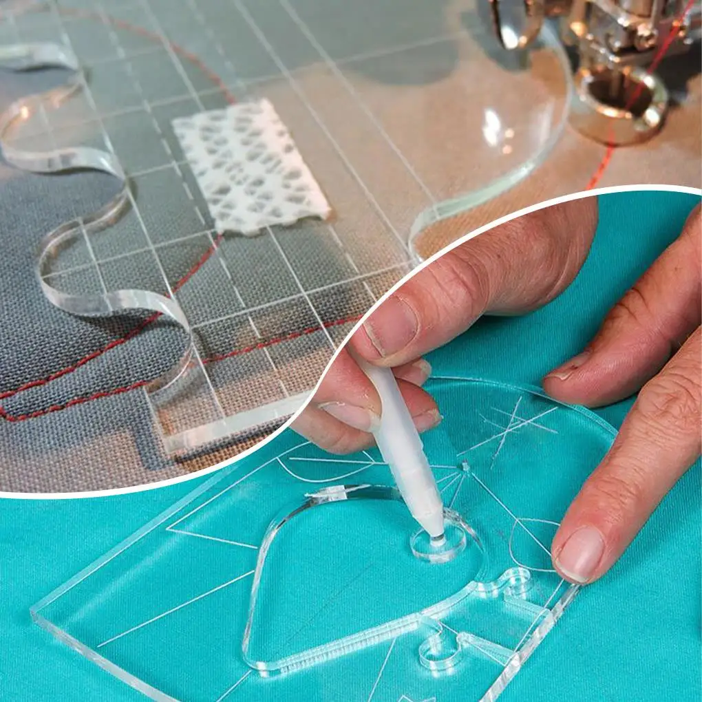 6 шт. Лоскутная линейка инструменты для квилтинга набор шаблонов сделай сам