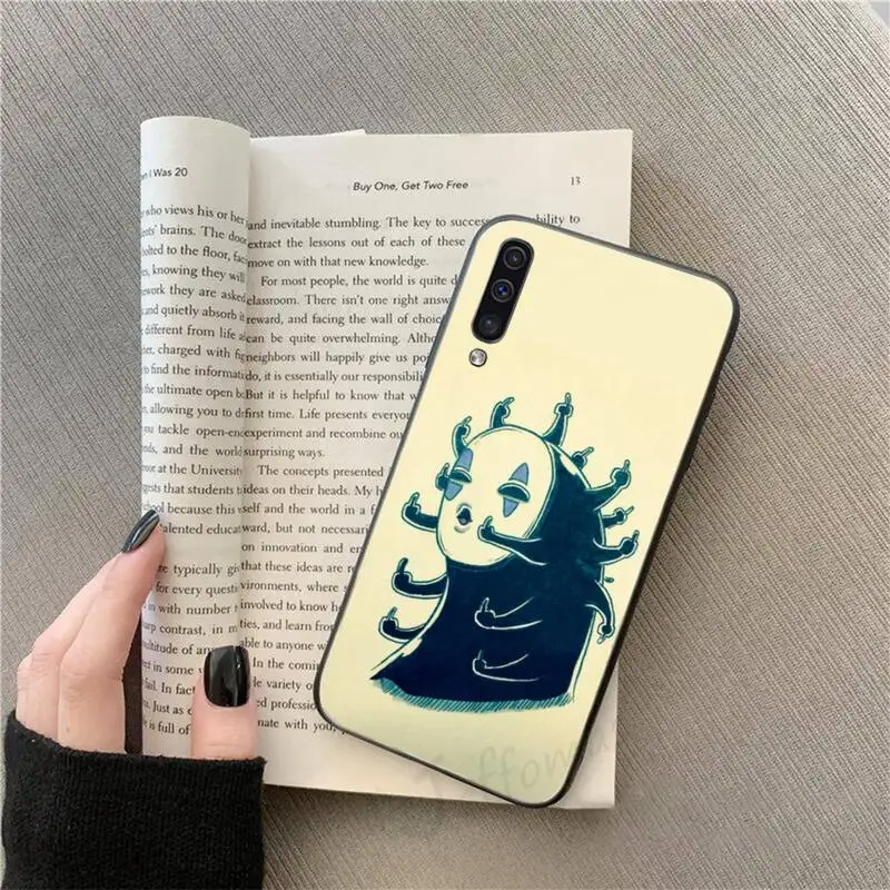 

Totoro Faceless Man Anime Phone Case For Samsung galaxy S 9 10 20 A 10 21 30 31 40 50 51 71 s note 20 j 4 2018 plus
