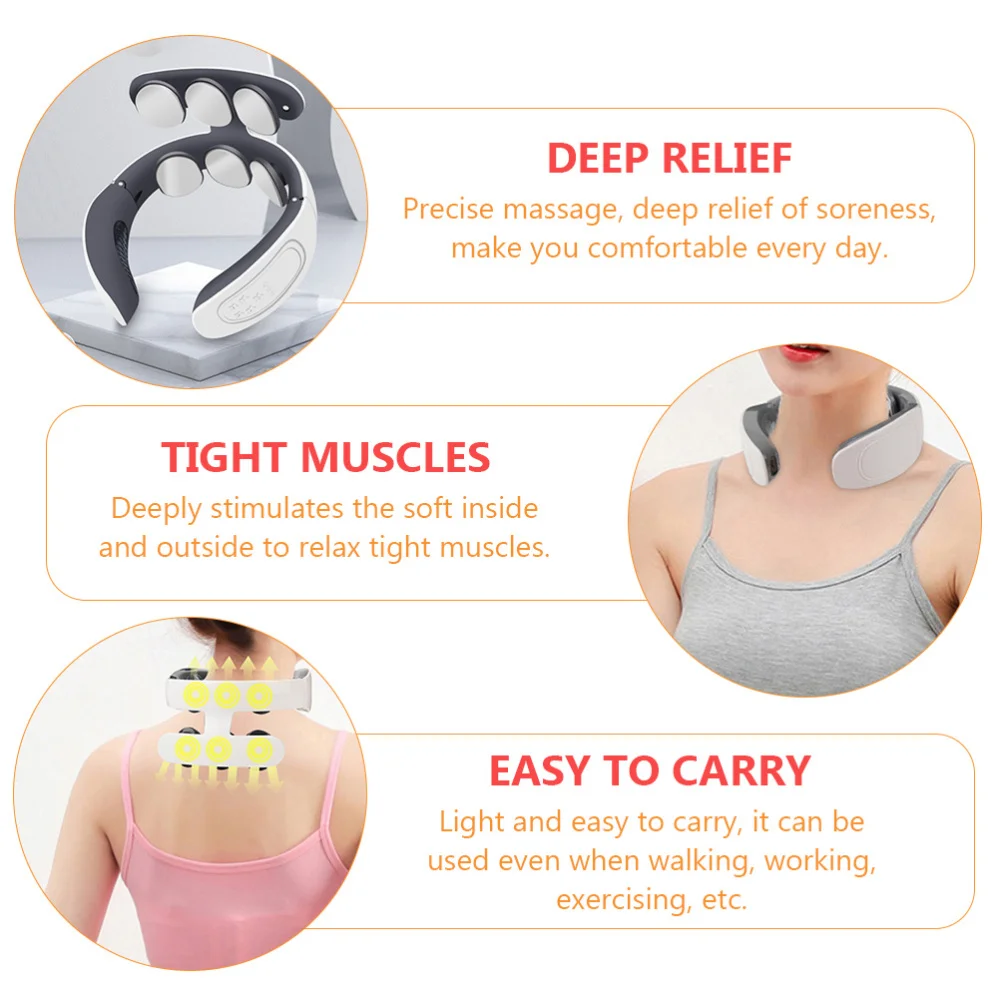 

1 Set Cervical Neck Massager Electric Shoulder Body Massager Therapy Massager