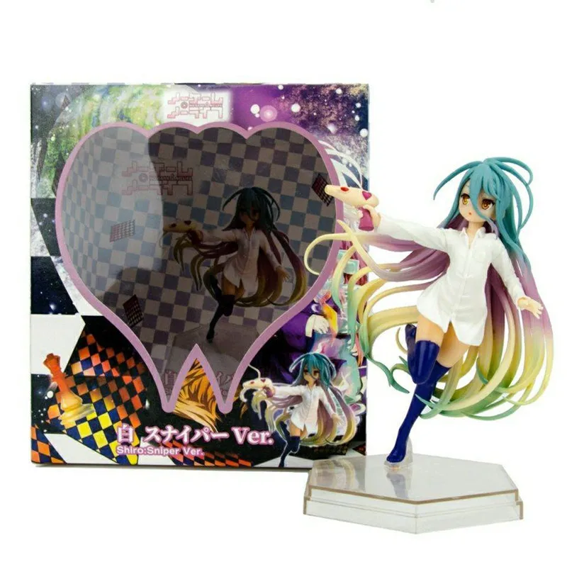 

Anime Sexy Girls Figure No Game No Life Shiro Sniper Ver. Jibril PVC Action Figure Collectible Model Toys Doll 16CM