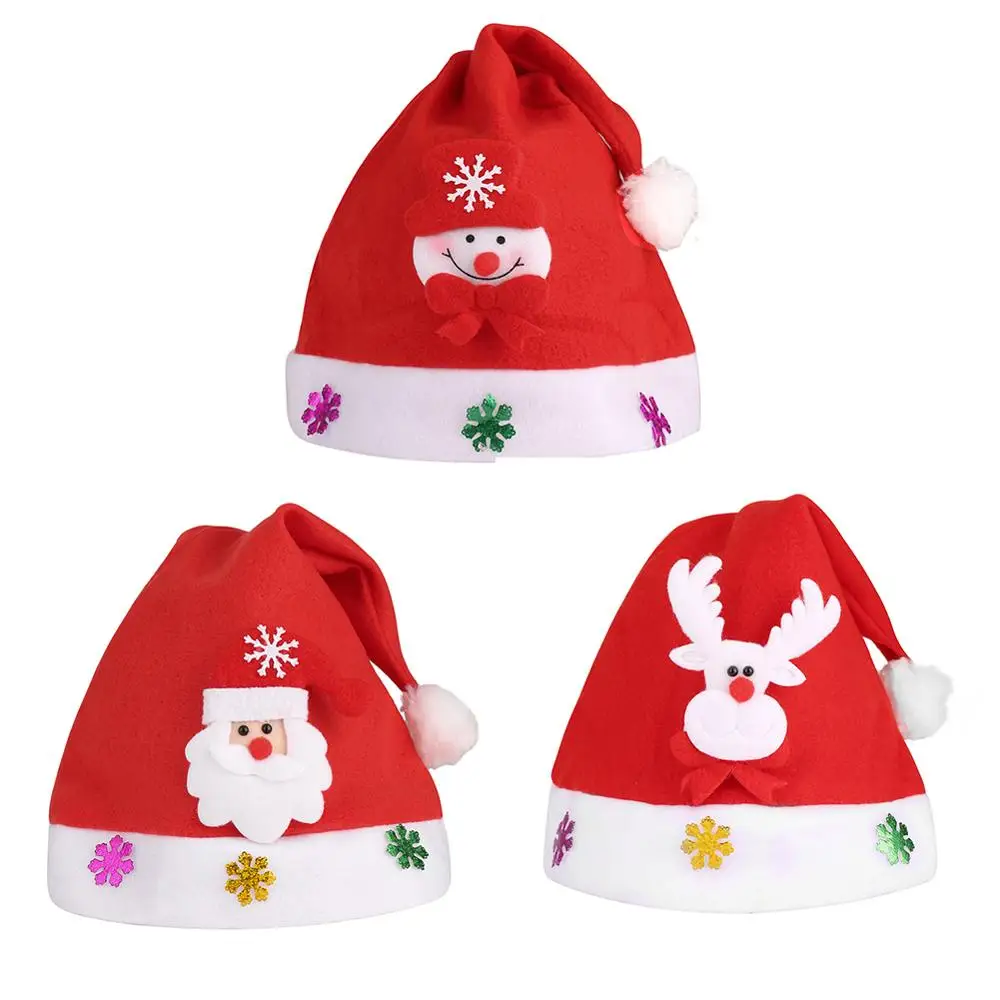 СВЕТОДИОДНЫЕ светящиеся рождественские мягкие взрослые шапки для женщин и