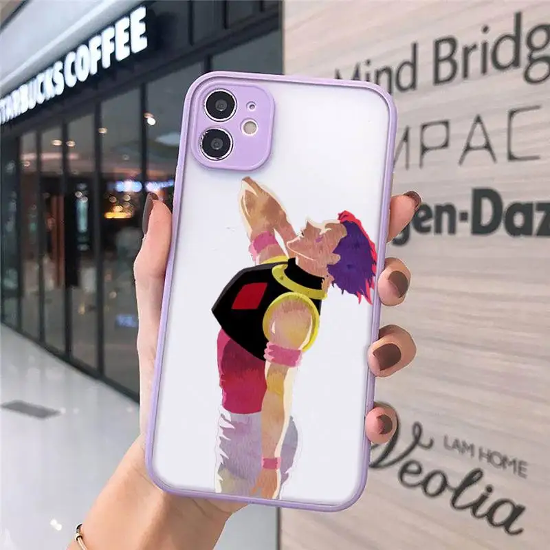 

Hisoka Anime Hunter X hunter Phone Cases Matte transparent For Purple iPhone 12 Mini 11 Pro XR XS Max 7 8 Plus X Back Cover