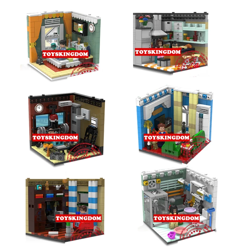 Семейный домашний декор строительный блок фигура кабинет гостиная кухня ванная