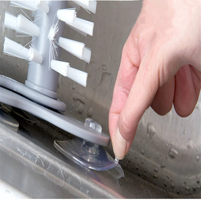 Скребок 2 в 1 для чашек съемные присоски ленивых щетка кухонные аксессуары