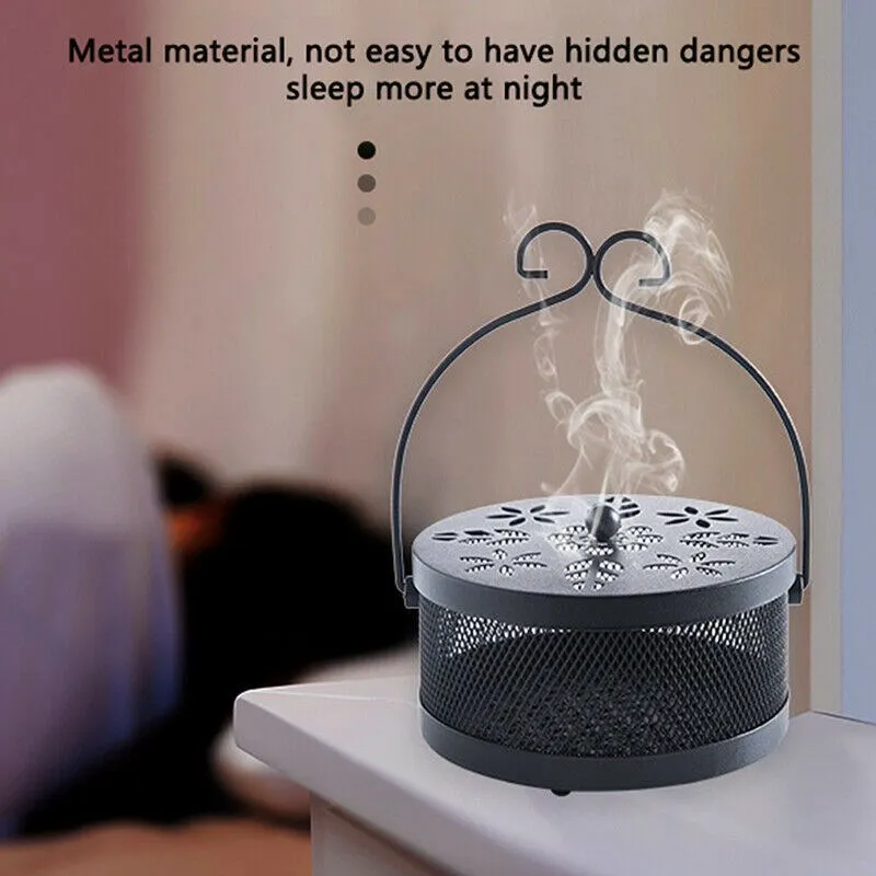 

Portable Mosquito Incense Burner for Home and Garden Mosquito Coil Holder Retro