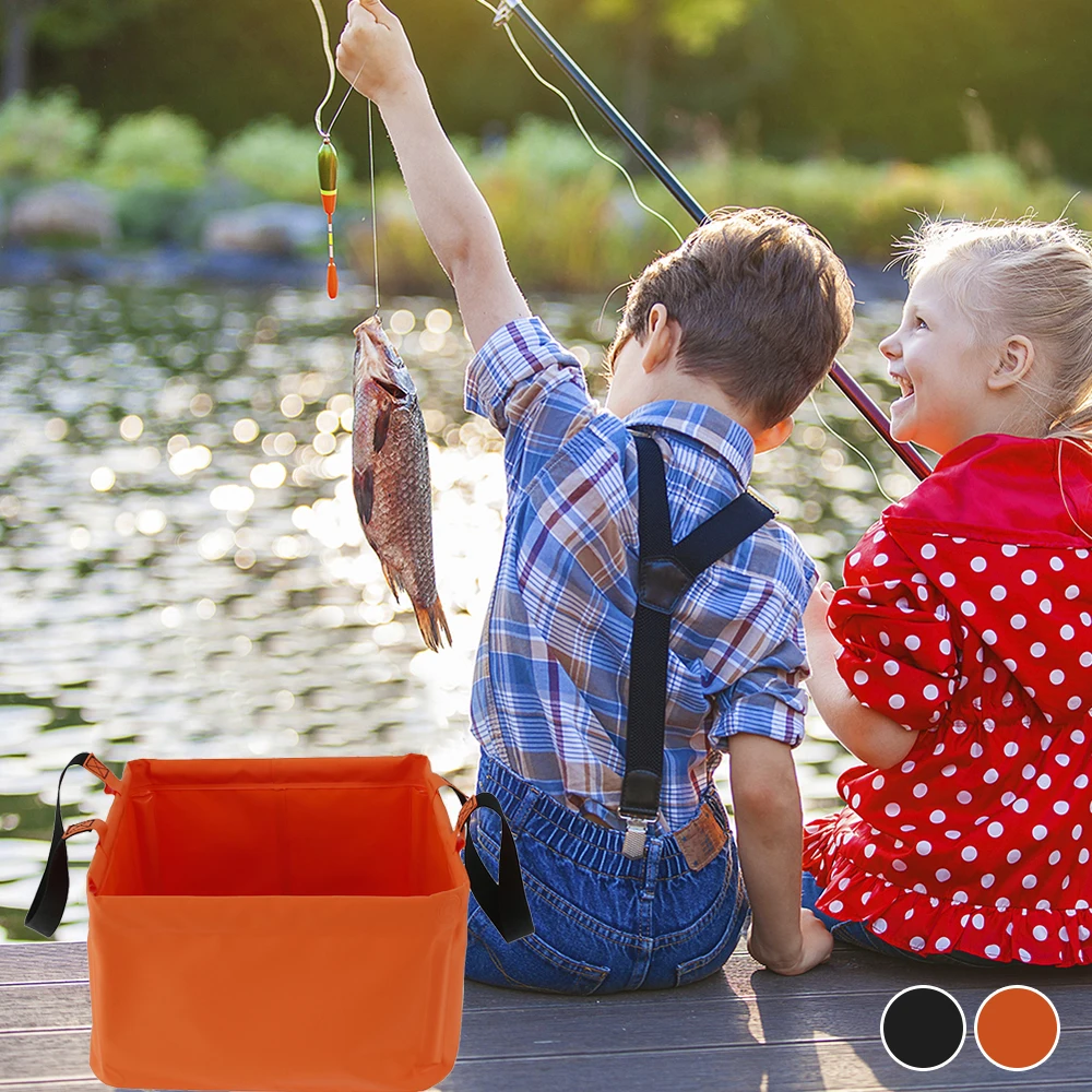 

Outdoor Portable Square Folding Fishing Bucket Bucket Water Storage Bag Storage Bag Waterproof Water Bag Fishing Folding Bucket