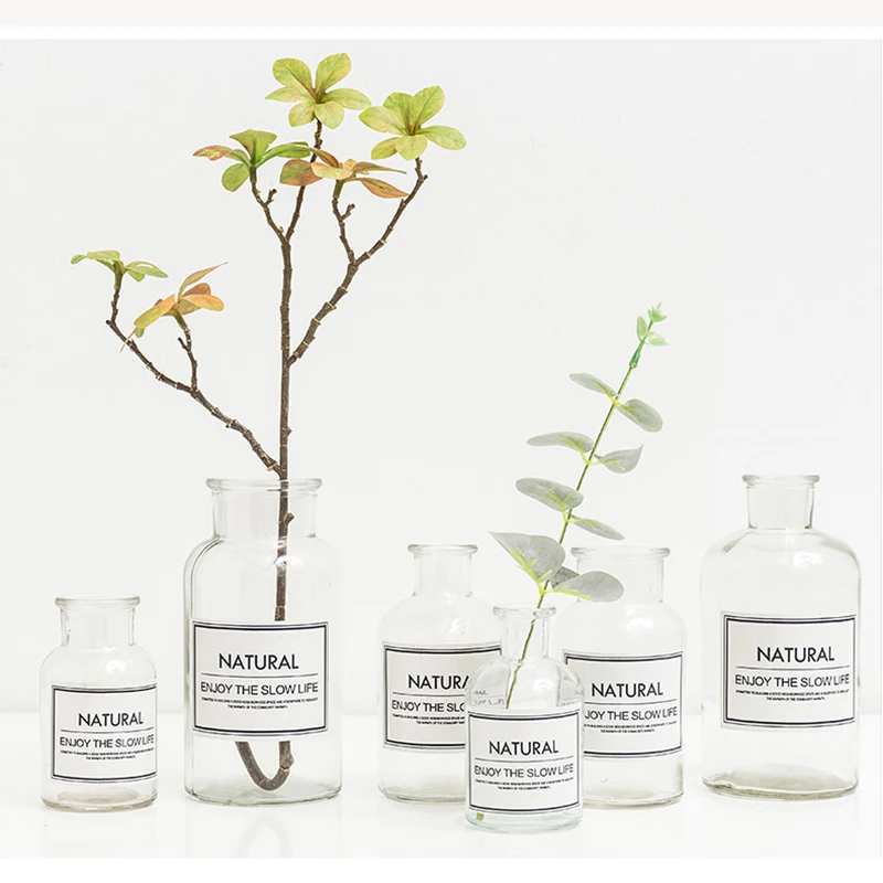 Скандинавские Инс креативные прозрачные коричневые травяные бутылки