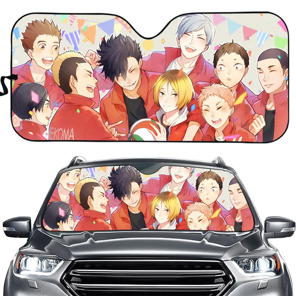 

INSTANTARTS 2020 унисекс Haikyuu дизайн УФ Защита Складной автомобильный солнцезащитный козырек ветровое стекло УФ и тепло Универсальное автомобильное ветровое стекло прочное