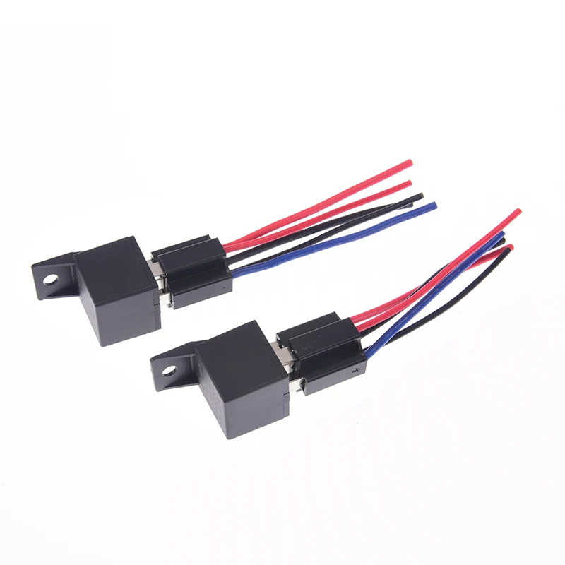 1Set DC 12V/24V 40A AMP Relay & Socket SPDT 5 Pin Wire YCL-12V-C JD1914 For Auto Car Truck Accessories | Строительство и