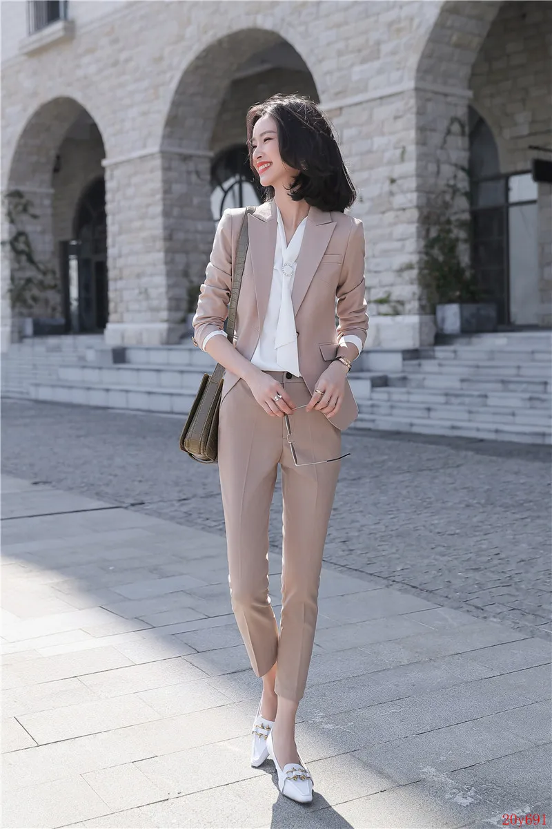 Деловой женский брючный костюм темно-синий для работы офисная форма | Женская