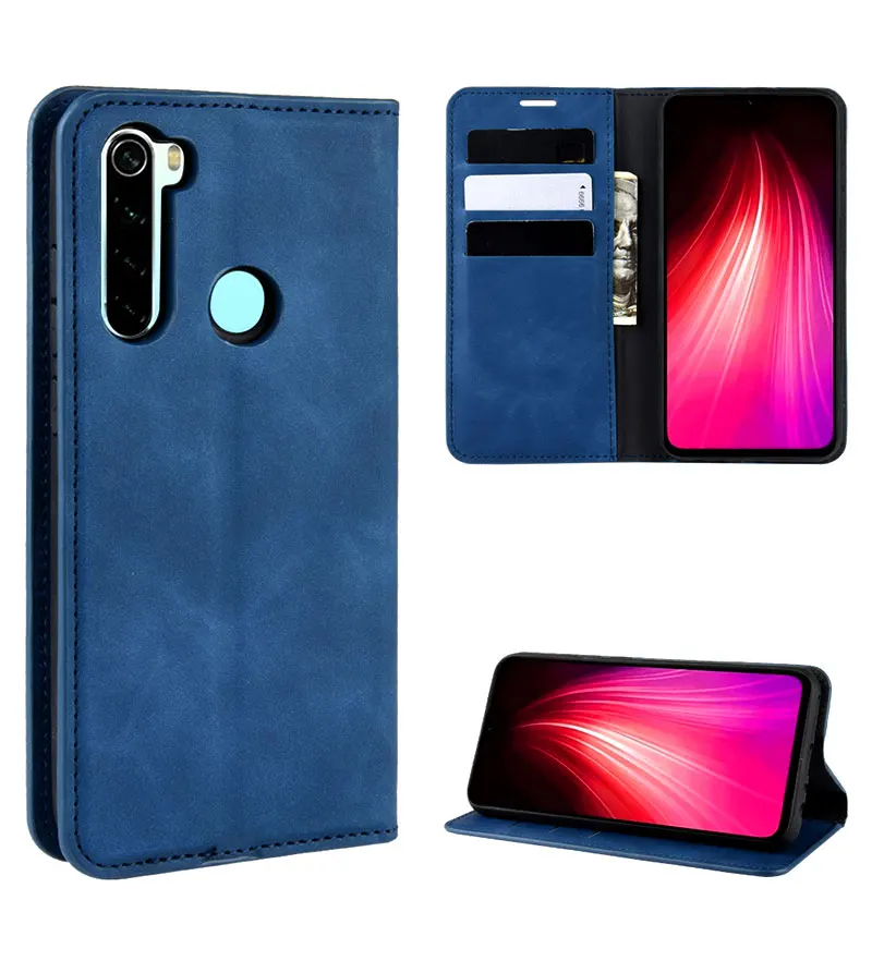 Кожаный флип чехол для Redmi note 8 pro k30 pocox2 peo K30 poco x2 Прочный Магнитный кошелек