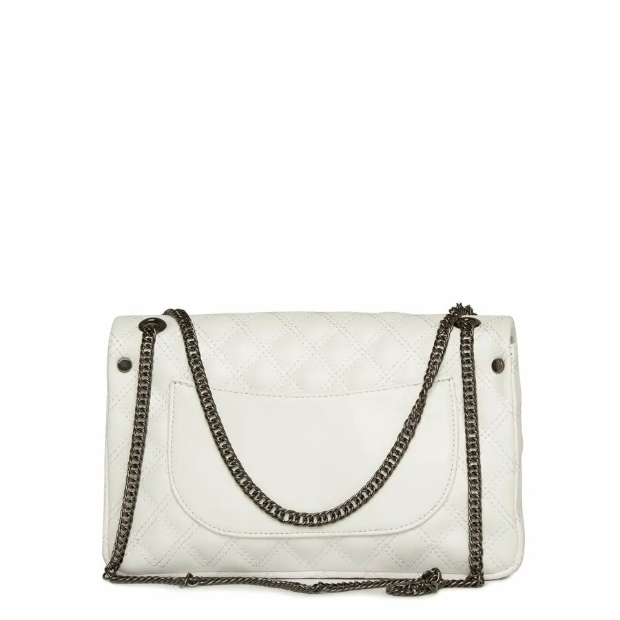 

Bags for Women 2021 Fashion BAGMOR Large quilted imported bag Woman Shoulder bag White Free Shipping
