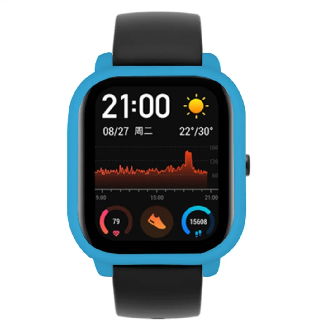 Чехол для Xiaomi Huami Amazfit GTS Smart Watch TPU силиконовый защитный чехол сменная пленка Защитная крышка 19Sep