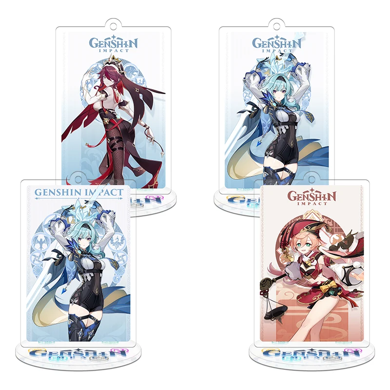 

Game Genshin Impact Lnazuma Ayaka Kazuha Sayu Kamisato Kaedehara Yoimiya Cosplay Statue Anime Acrylic Ornament Figure Key Chain