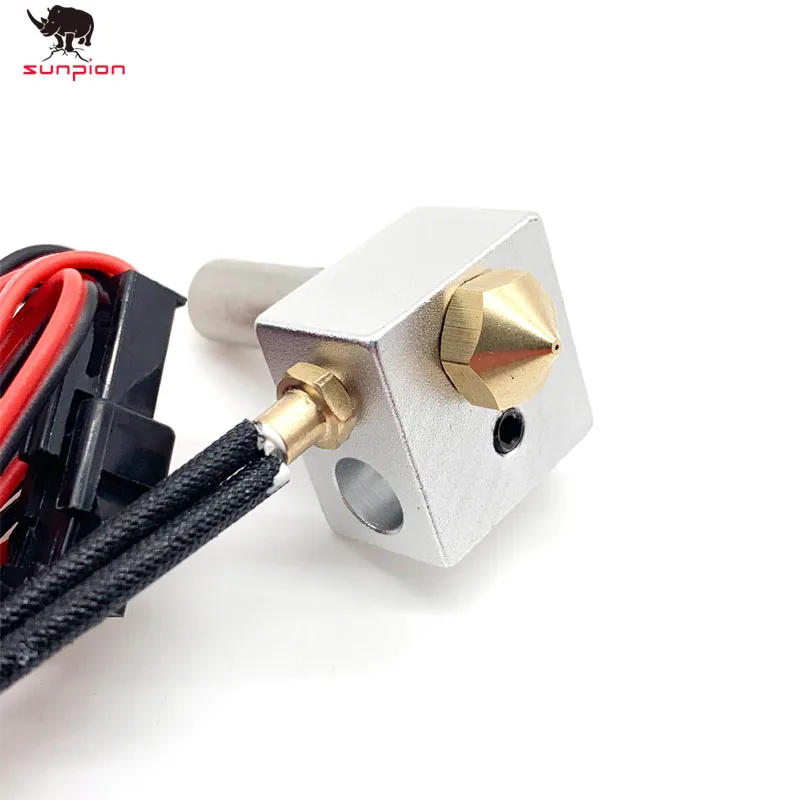 MK10 принтер части Hotend Комплект 0. 4 мм медное сопло M7 резьба Heatbreak с PTFE тефлон+ термопары крепежные винты NTC100K3950