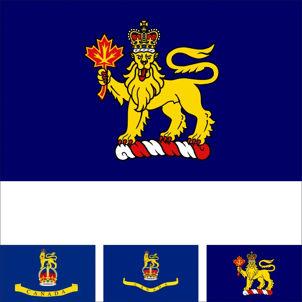 Канадский общий губернатор 2002 флаг 3x5 футов 90x см 100D полиэстер Квебек и британский