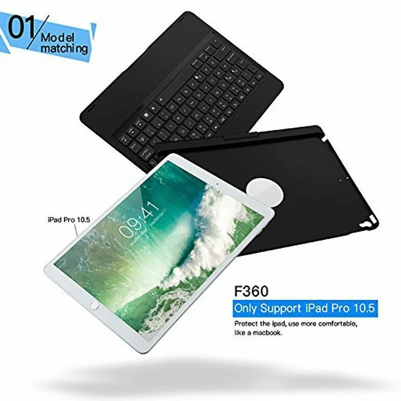 7 цветов Backlits Клавиатура чехол Алюминий Обложка для ipad Pro 10 5 &quotдля Air 1 2 Mini 3 4 9
