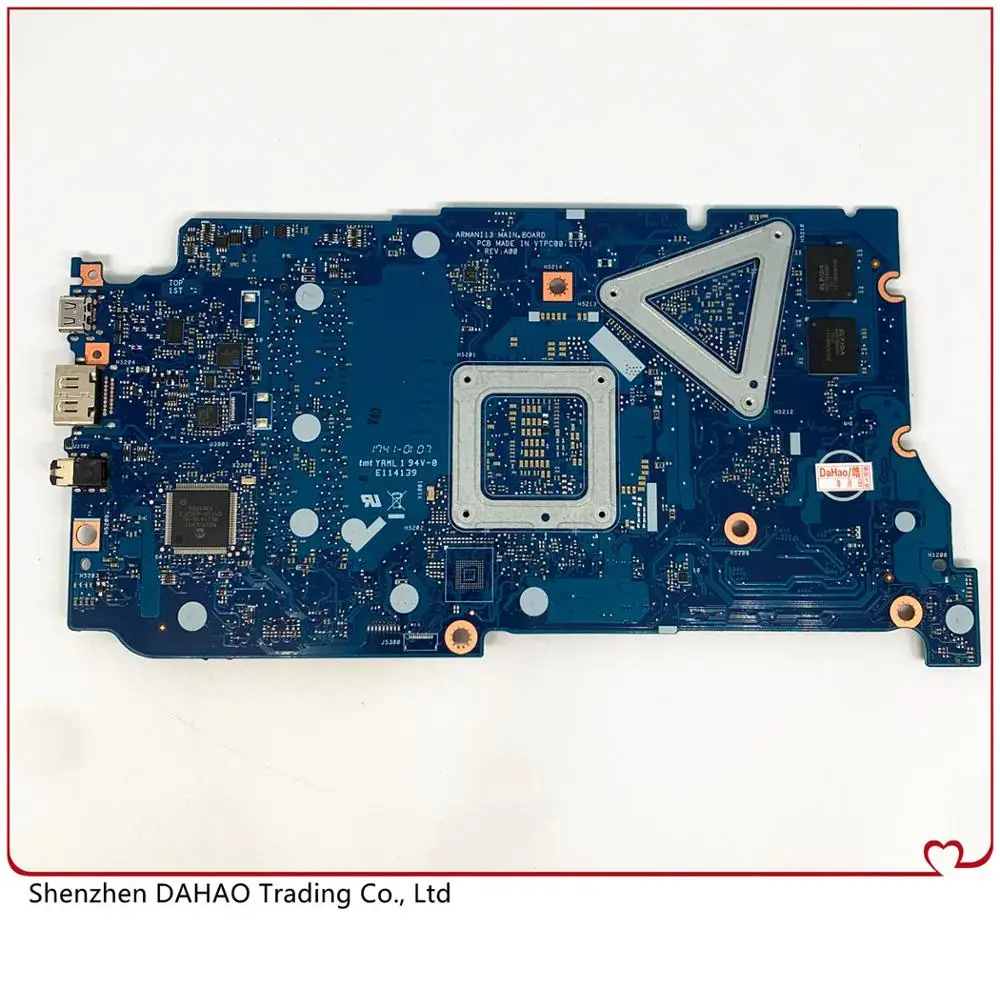 

ARMANI13 MAIN BOARD For DELL Inspiron 5370 5471 13-5370 Laptop motherboard With i7-8550U R530 2GB GPU 100% Fully Tested