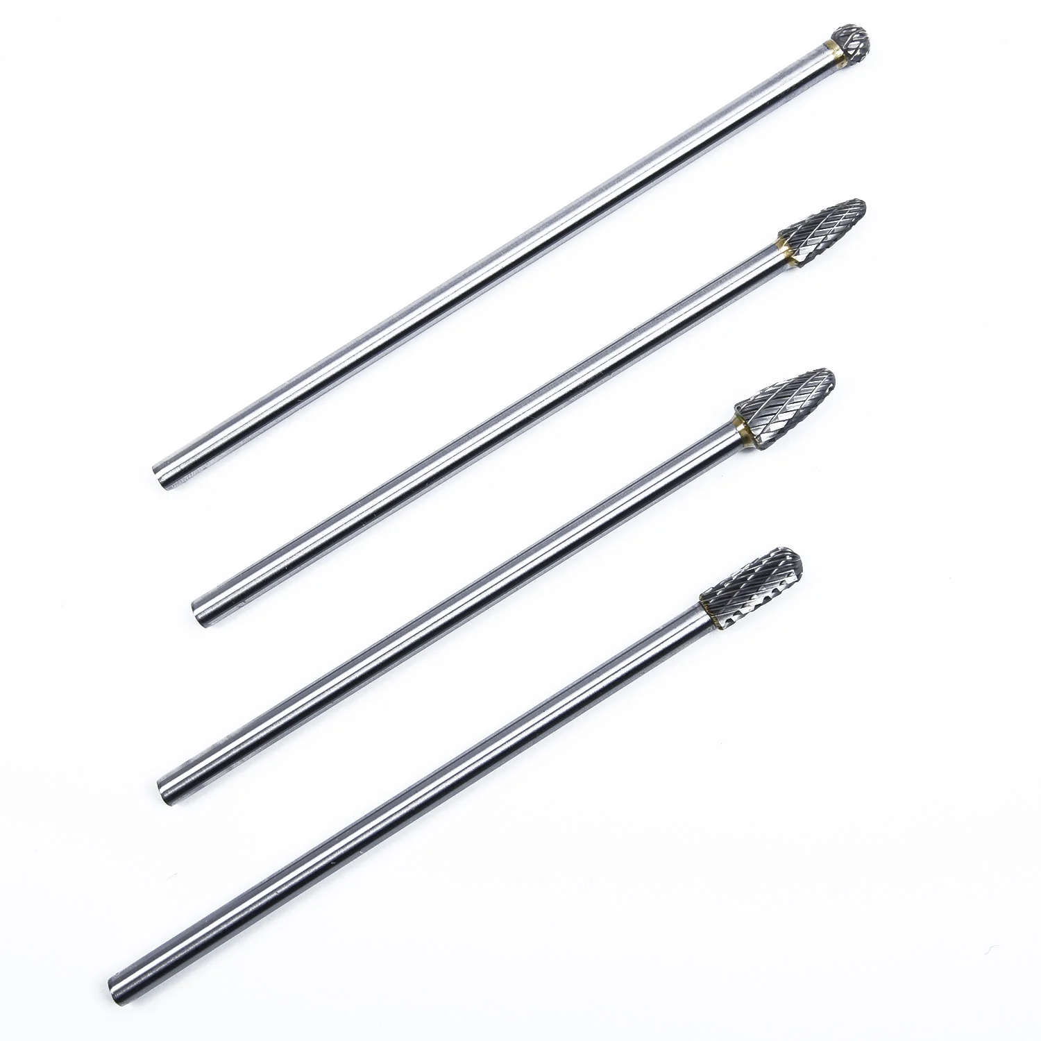 

4X /set Rotary Burr 1/4\\'\\' Shank 6\\'\\' Inch Long Reach Double Cut Carbide Tools Kit