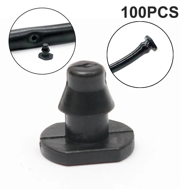 

100 шт., садовые концевые соединители для шланга 1/4 дюйма