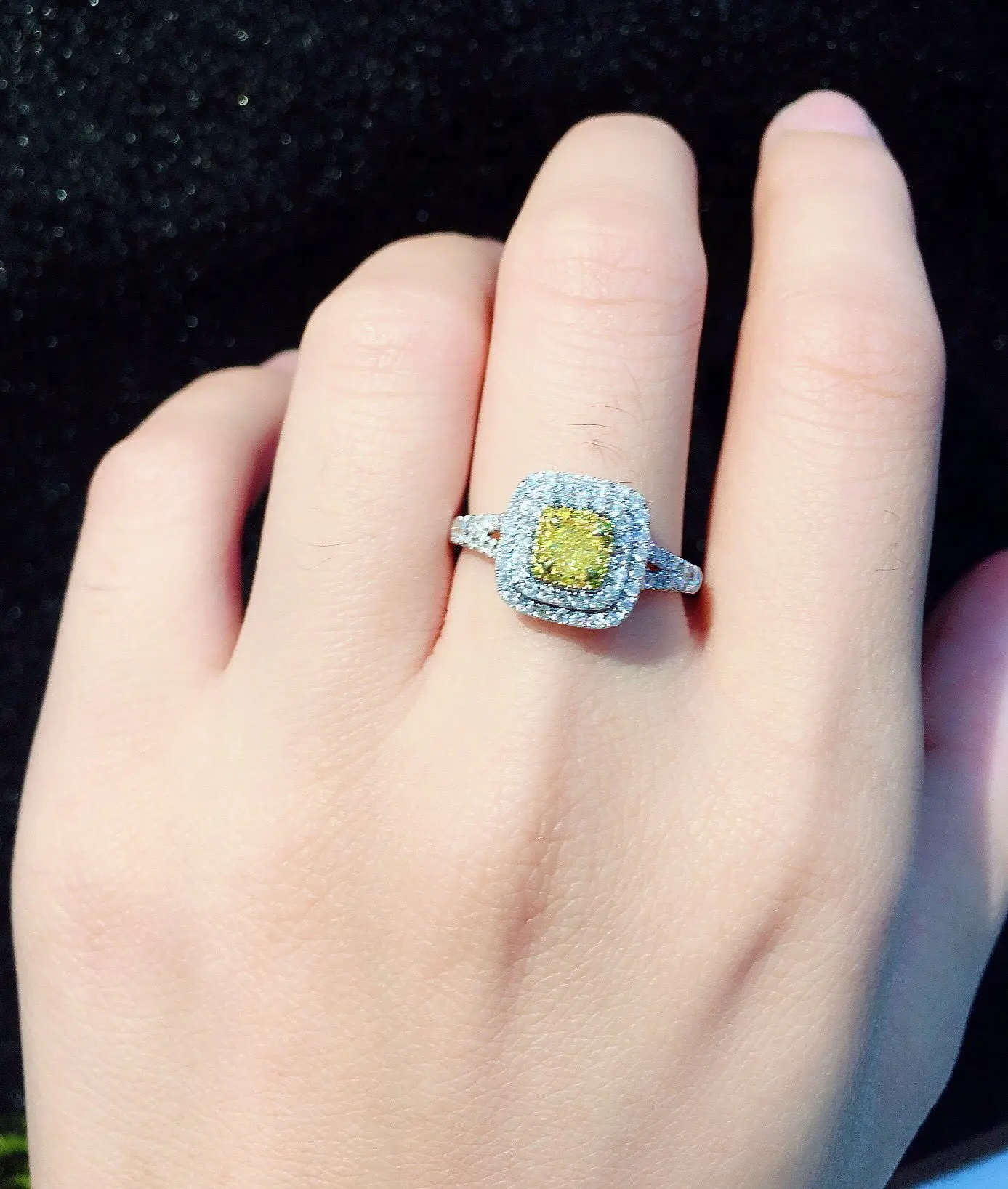 Natural Diamond 18K Gold Pure Ring Beautiful Gemstone Good Upscale Trendy Classic Party Fine Jewelry Hot Sell New 2020 | Украшения и