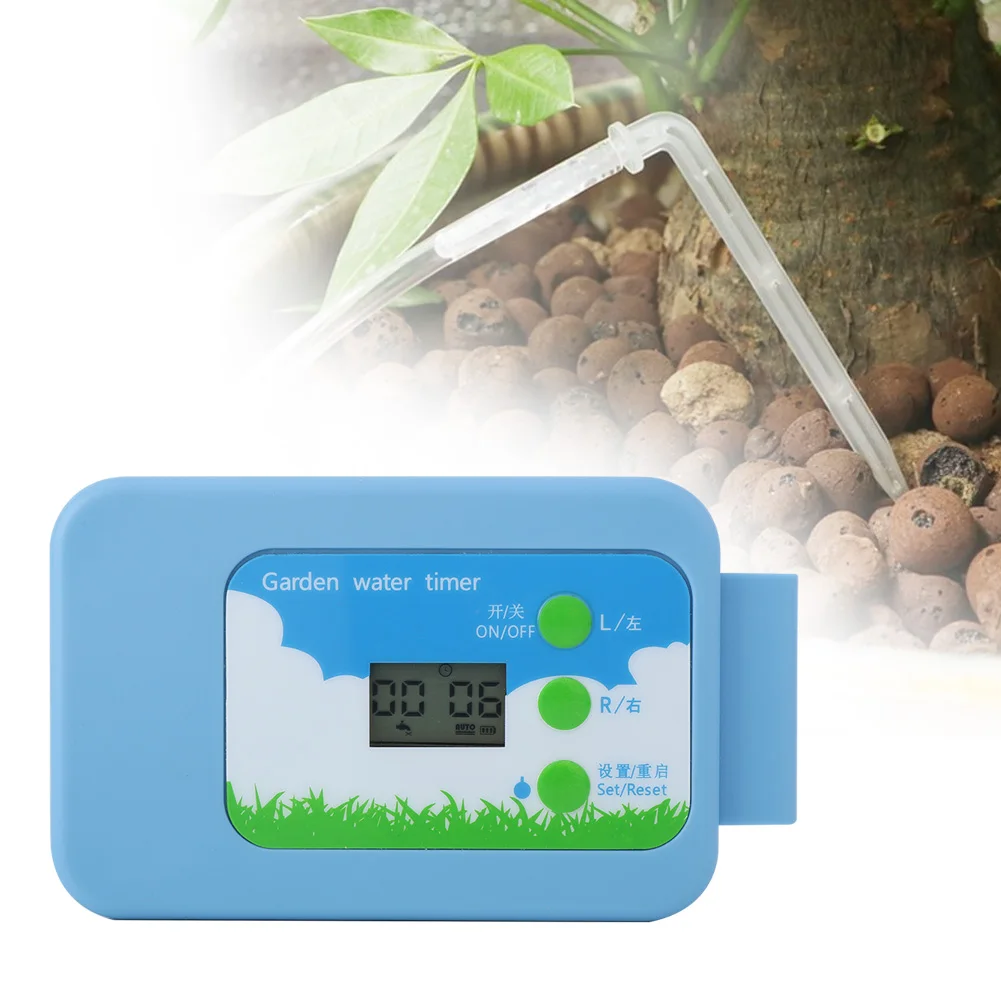 

Умный контроллер орошения с ЖК-дисплеем, система автоматического полива с таймером для домашнего сада
