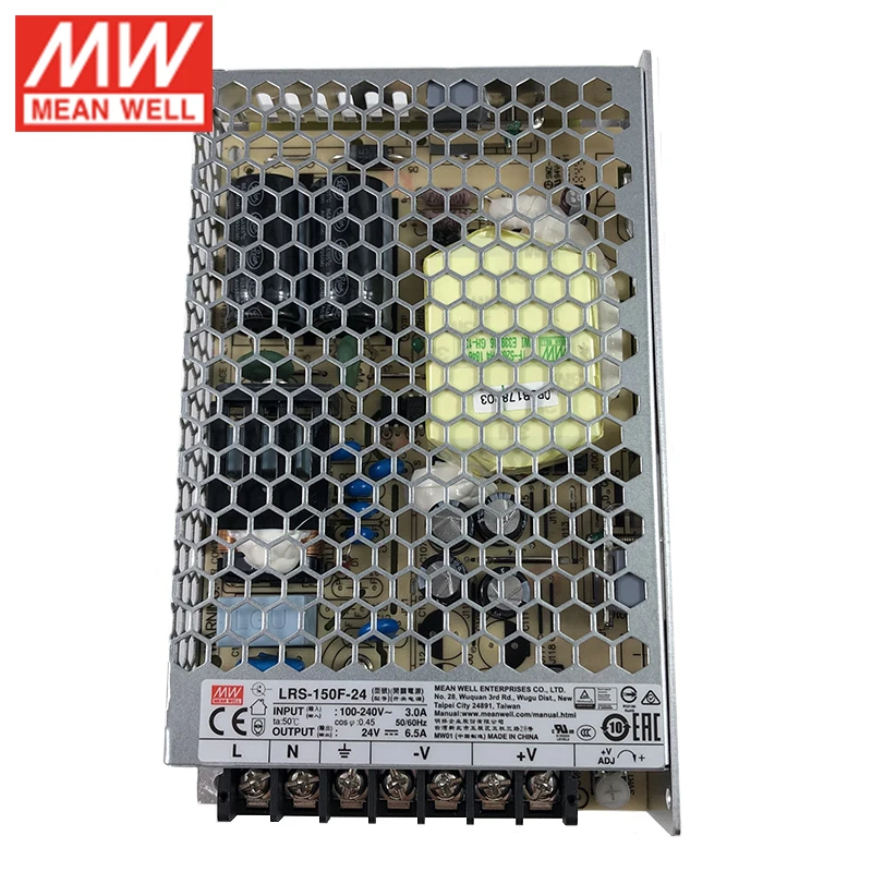 MEAN WELL LRS-150F-24 150 Вт 24 в импульсный источник питания 110 В/В переменного тока на В
