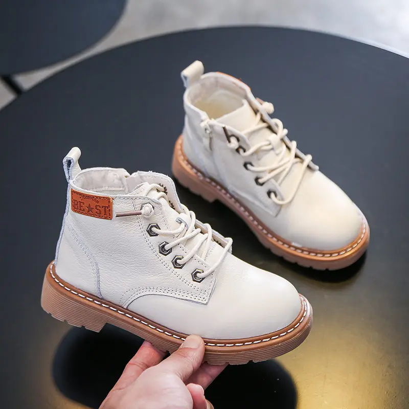 2019 детская обувь осень и зима новые ботинки martin для девочек дикие Модные в
