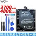 Аккумулятор KiKiss BM35, BM33, BM39 для Xiaomi Mi4C, mi4i, mi4s, mi6, mi 4c, 4i 4s, 6, литий-ионный полимерный аккумулятор BM38