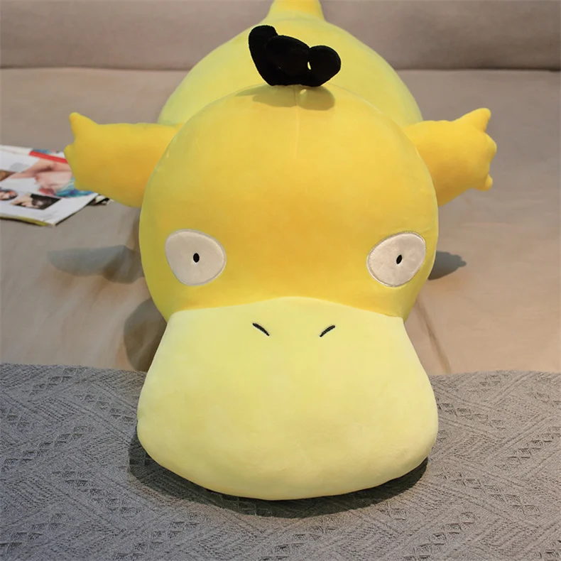 Большой размер мягкие игрушки Psyduck милая мультяшная утка плюшевая кукла подушка
