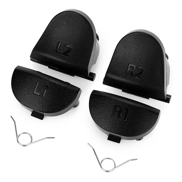 Черные сменные кнопки R1 L1 R2 L2 триггеры для Dualshock 4 геймпада PS4 игровые аксессуары